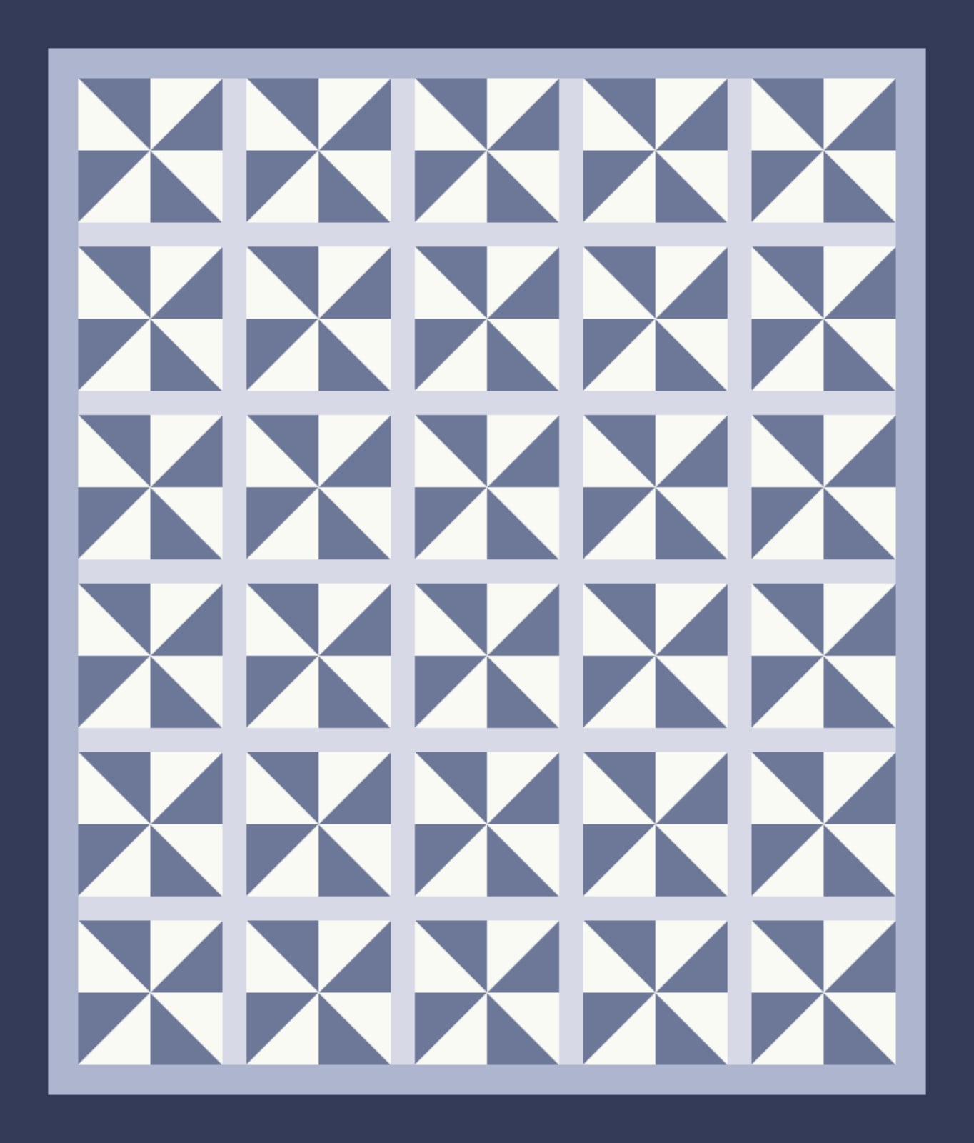 Dusk Windmill quilt by Frostline Studio