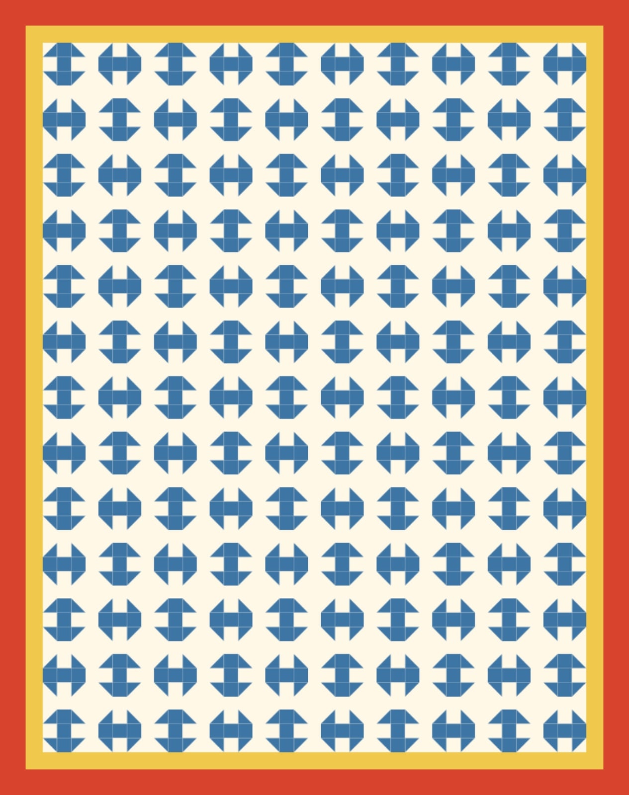 Cornflower Spools quilt by Rowan Mercer