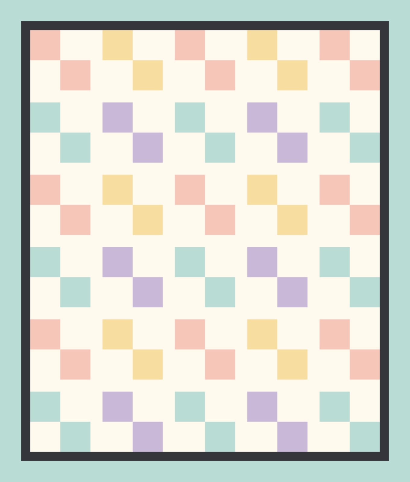 Picture Book Four Patch quilt by Hollis March