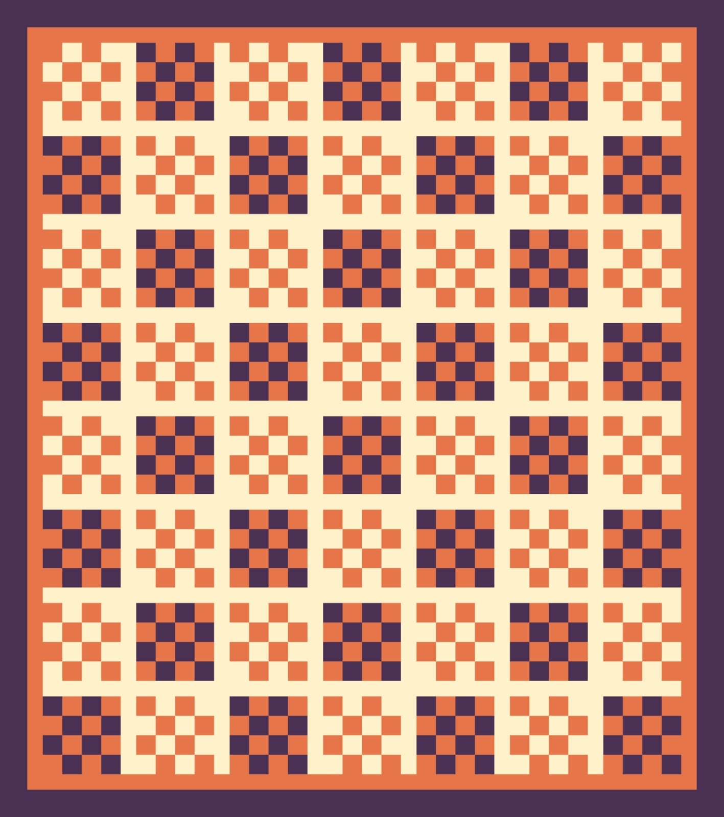 Halloween Night Sixteen quilt by Candlewick Assembly