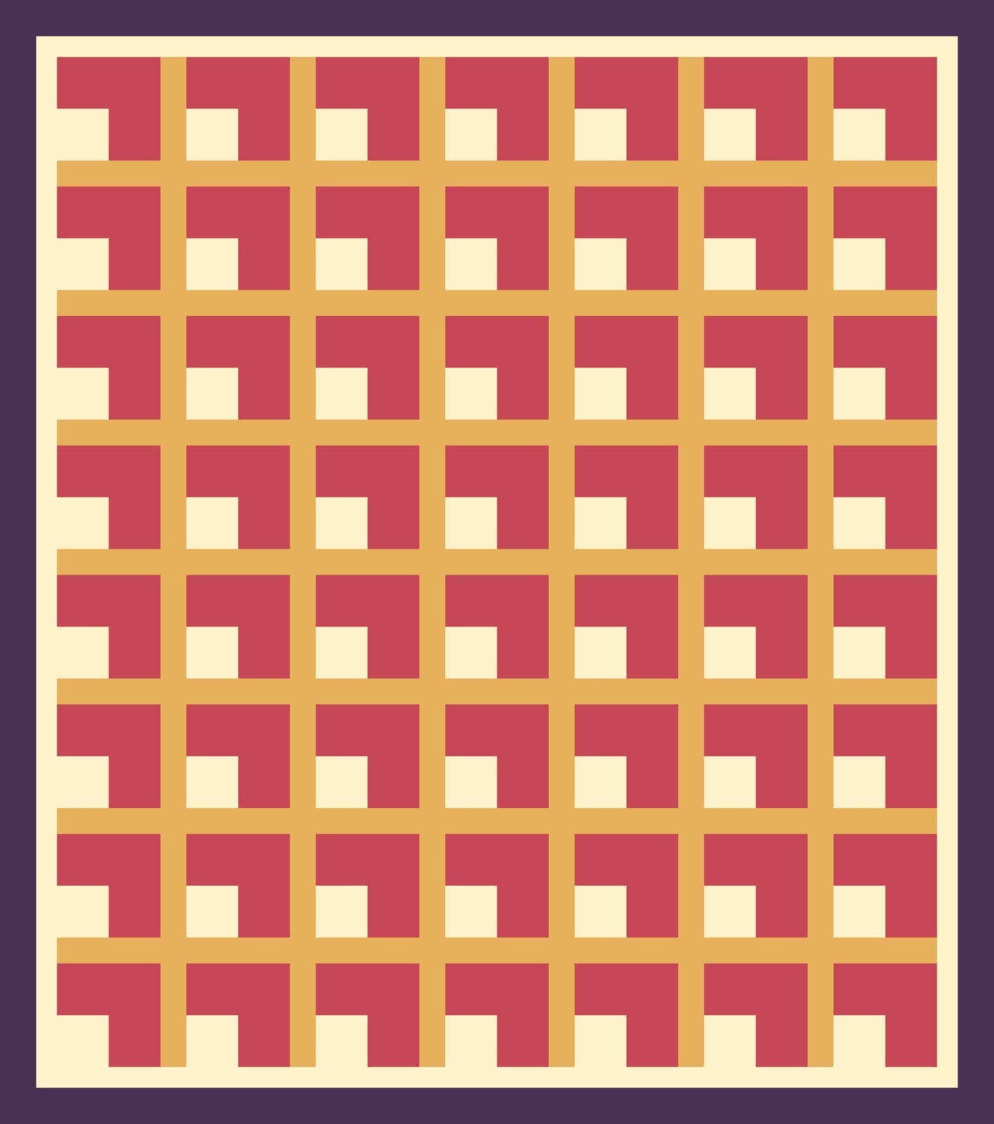 Valentine's Berry Bricks quilt by Candlewick Assembly