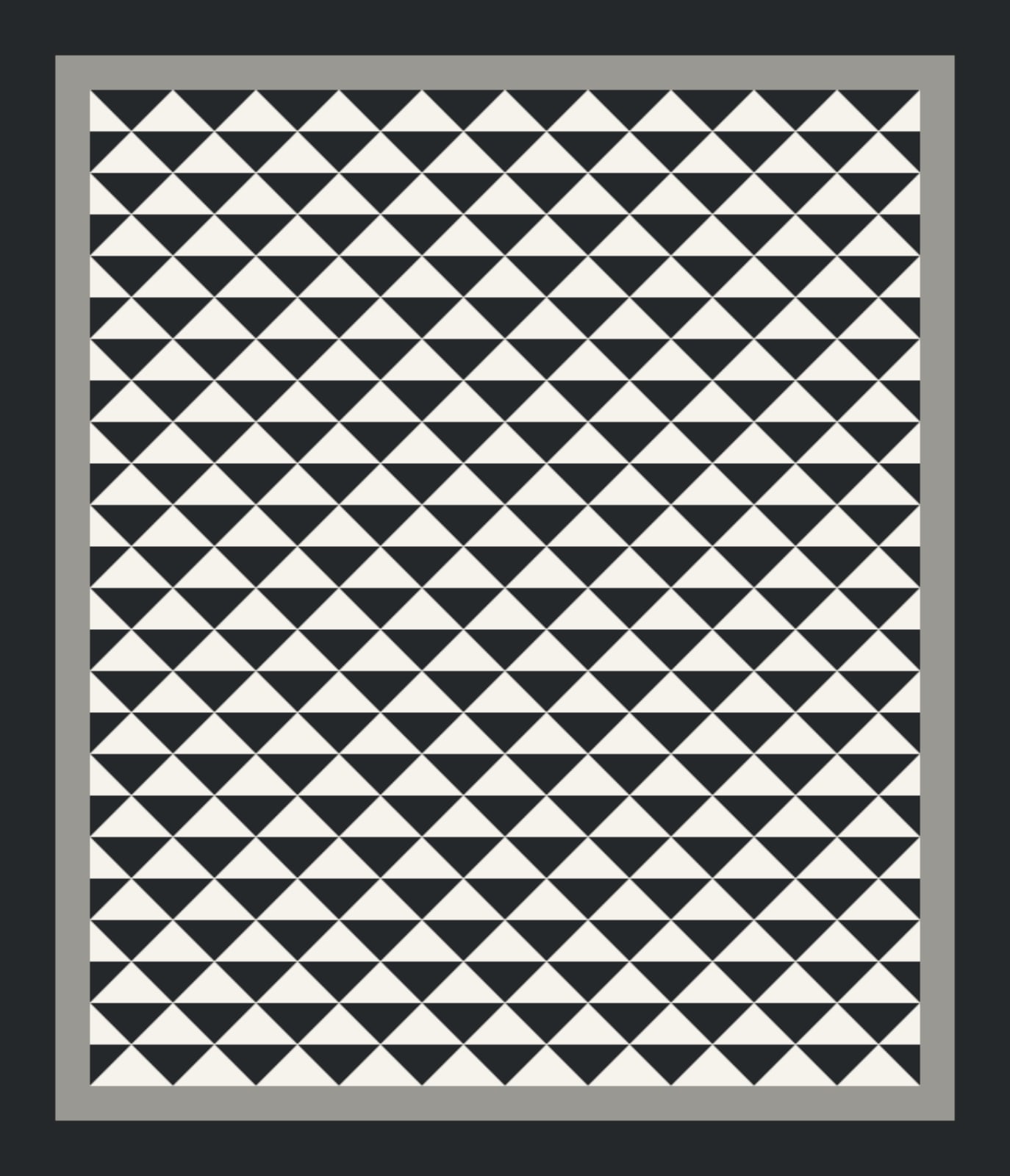 Graphite Zigzag quilt by Kendra Johns