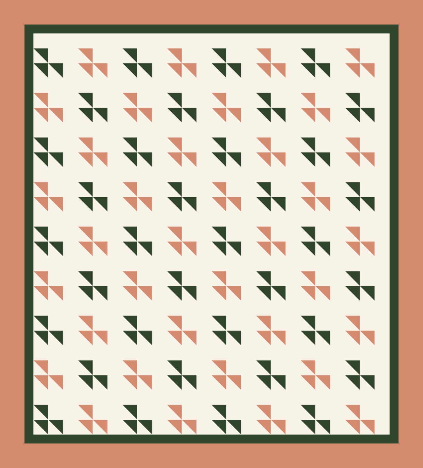 Flock Across the Beds quilt by Verdant Parish