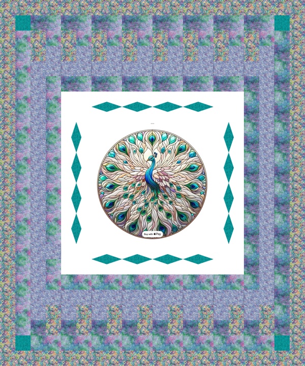 Peacock quilt quilt design
