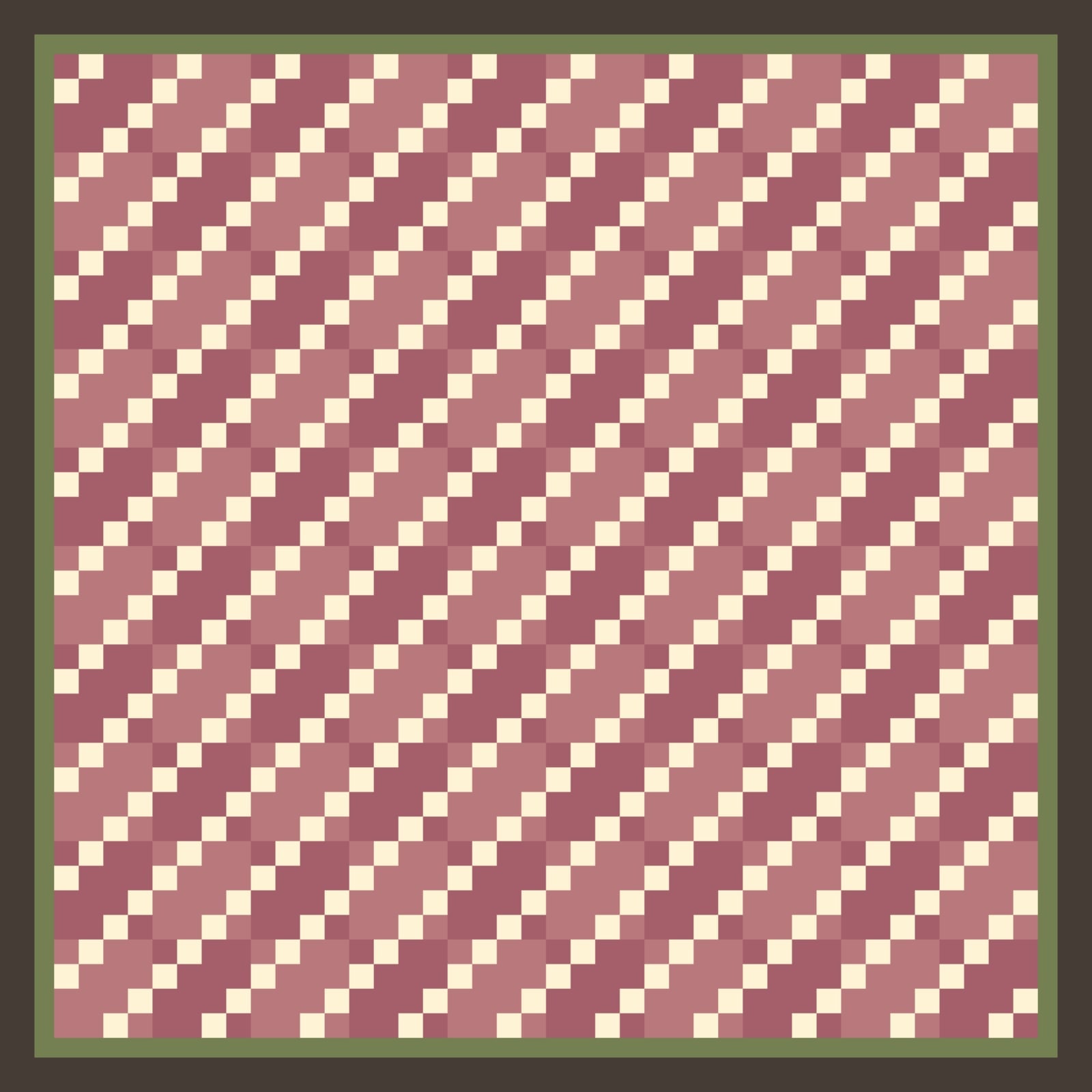 Walnut-Bound Berry Chain quilt by Hawthorn Parlour