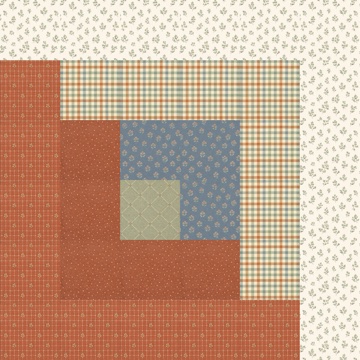 Log Cabin Quilt Block 2 quilt design