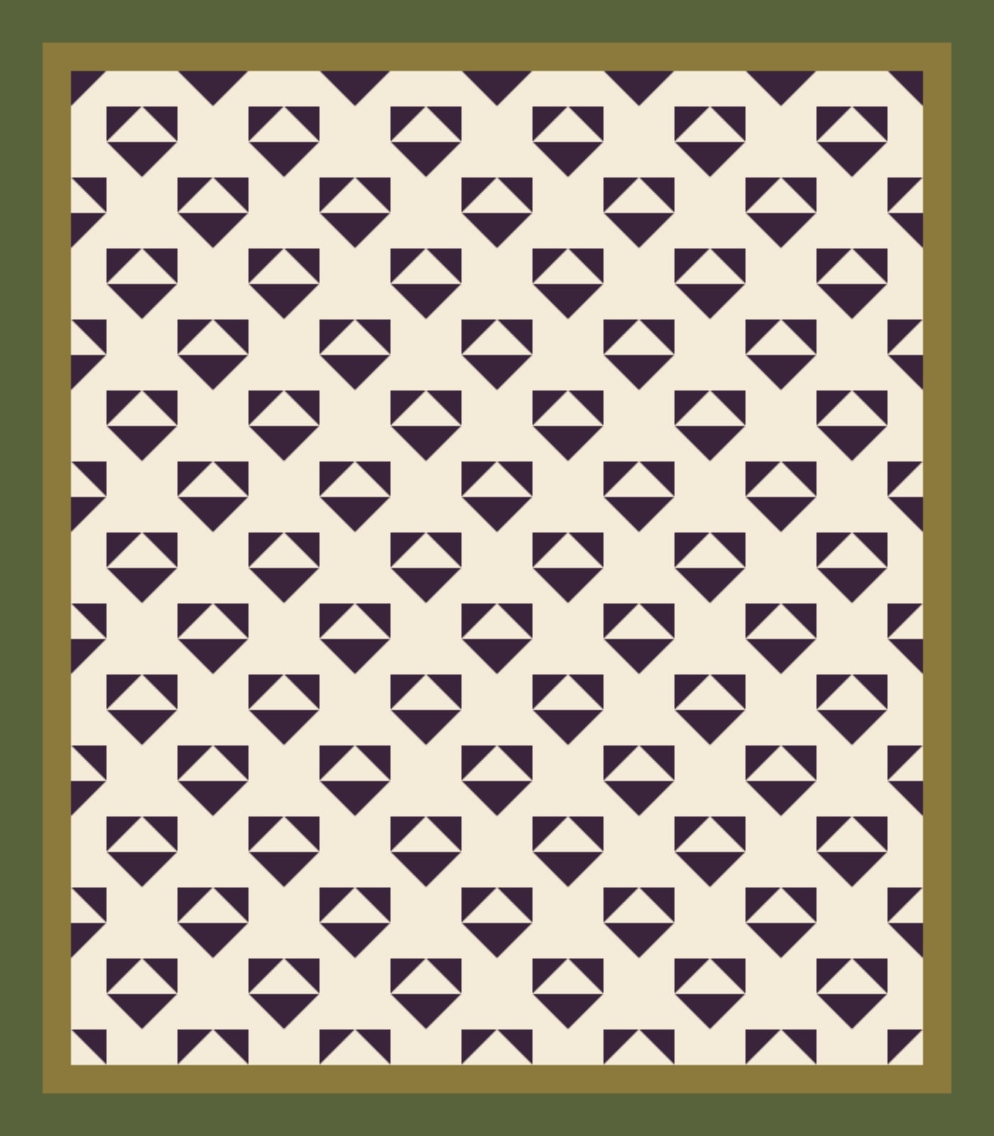 Nightshade Flying X quilt by Nocturne Patchwork