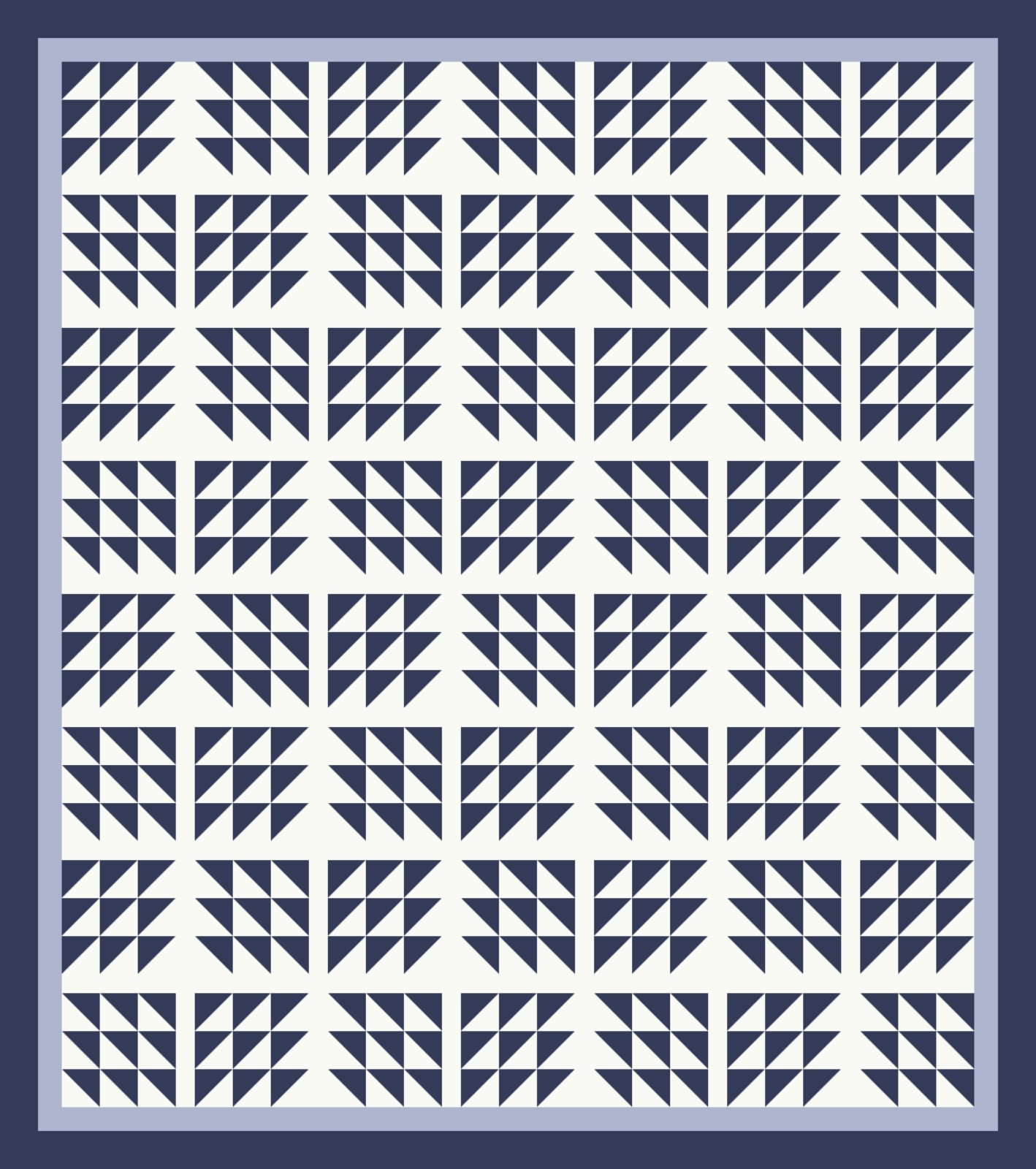 Ink Split Nines quilt by Frostline Studio