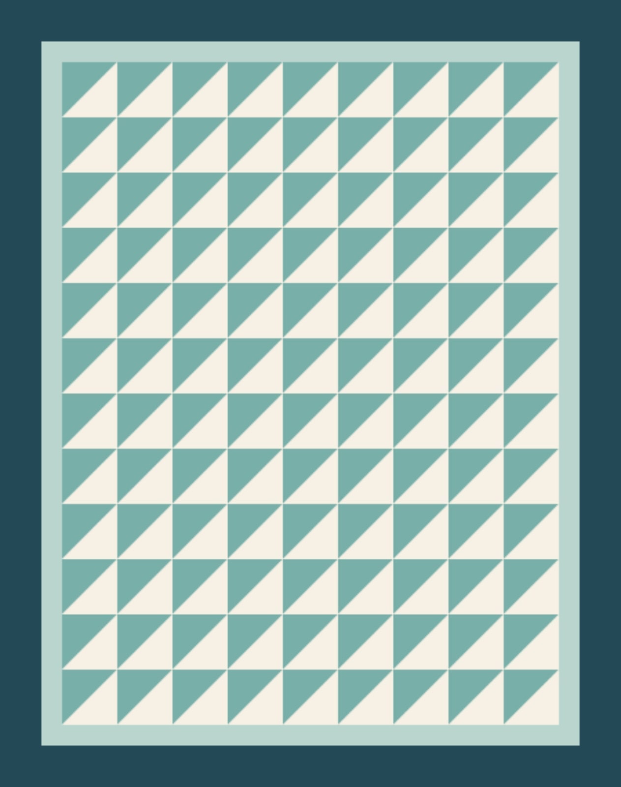 Tidepool Diagonals quilt by Marlowe Field