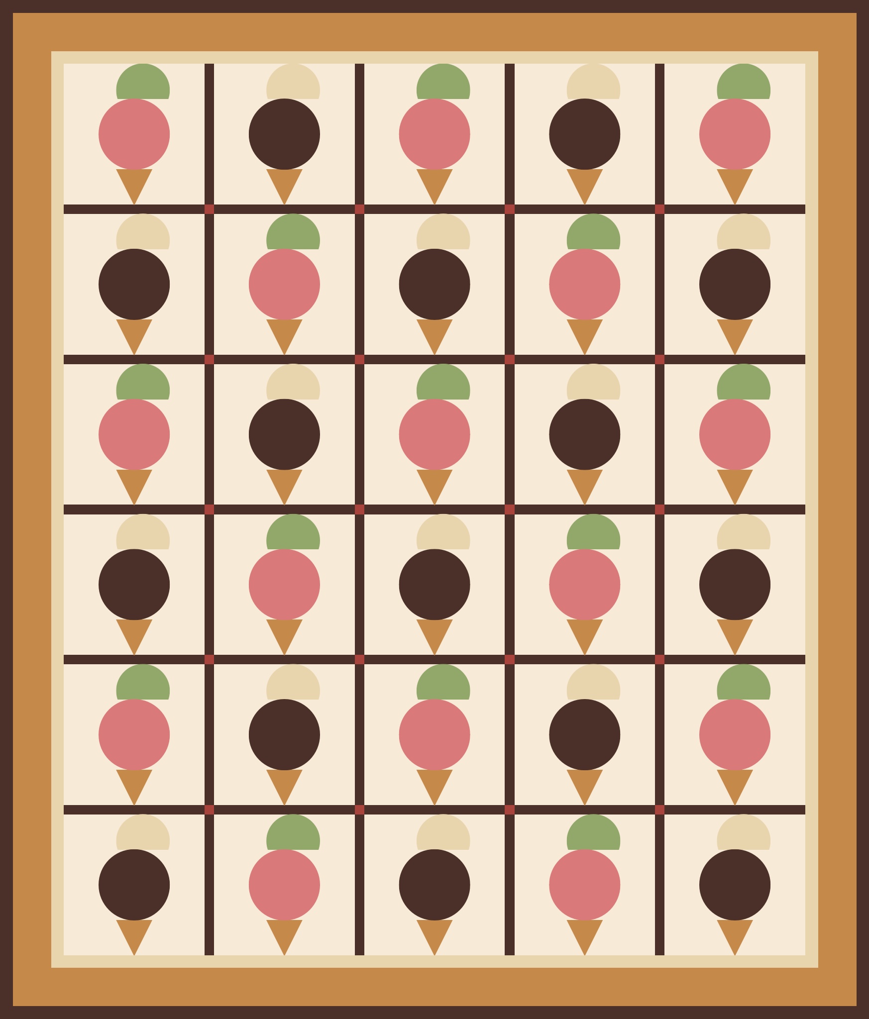 Sundae Parade quilt by Chris W