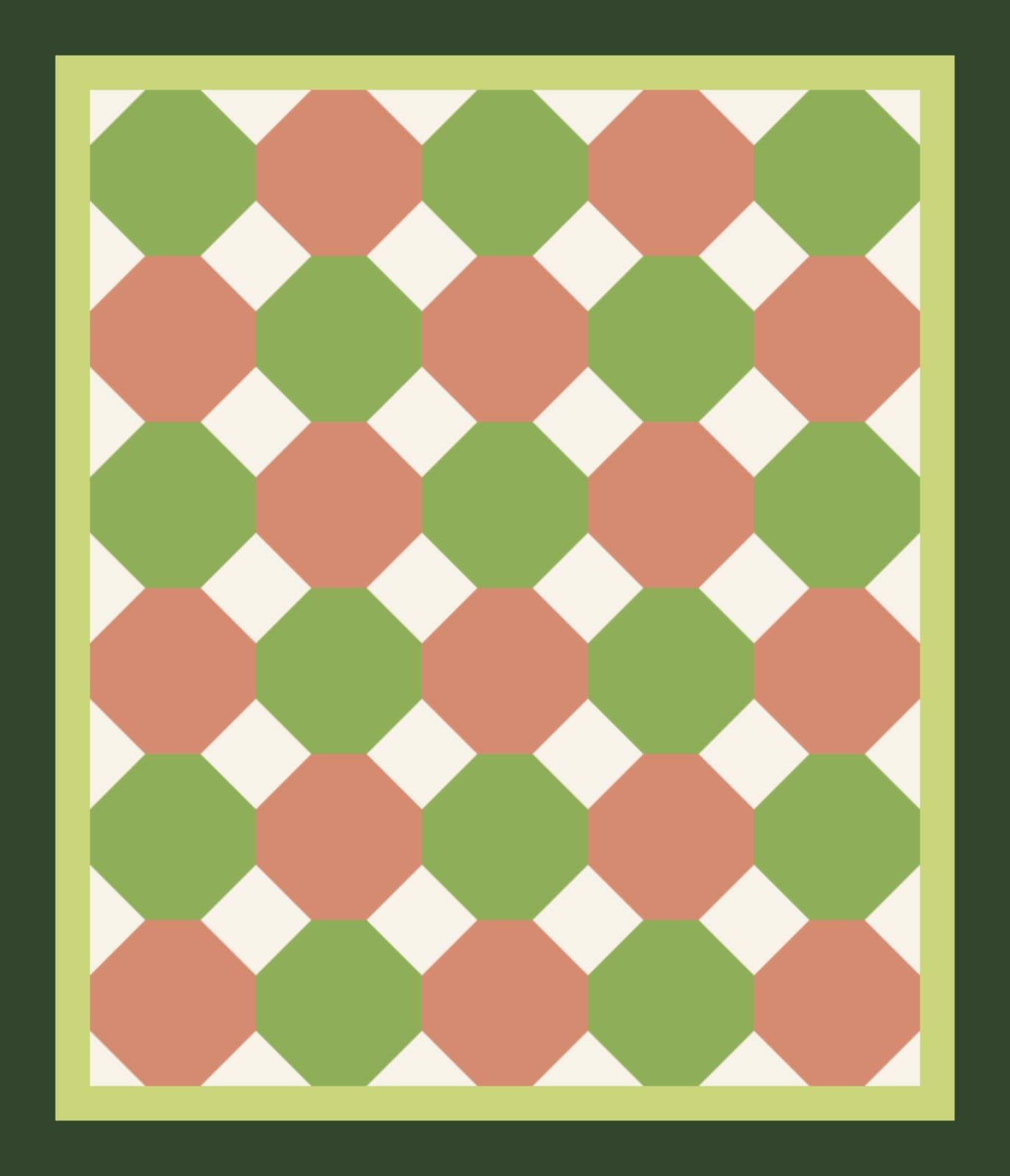 Leaf Snowballs quilt by Verdant Parish