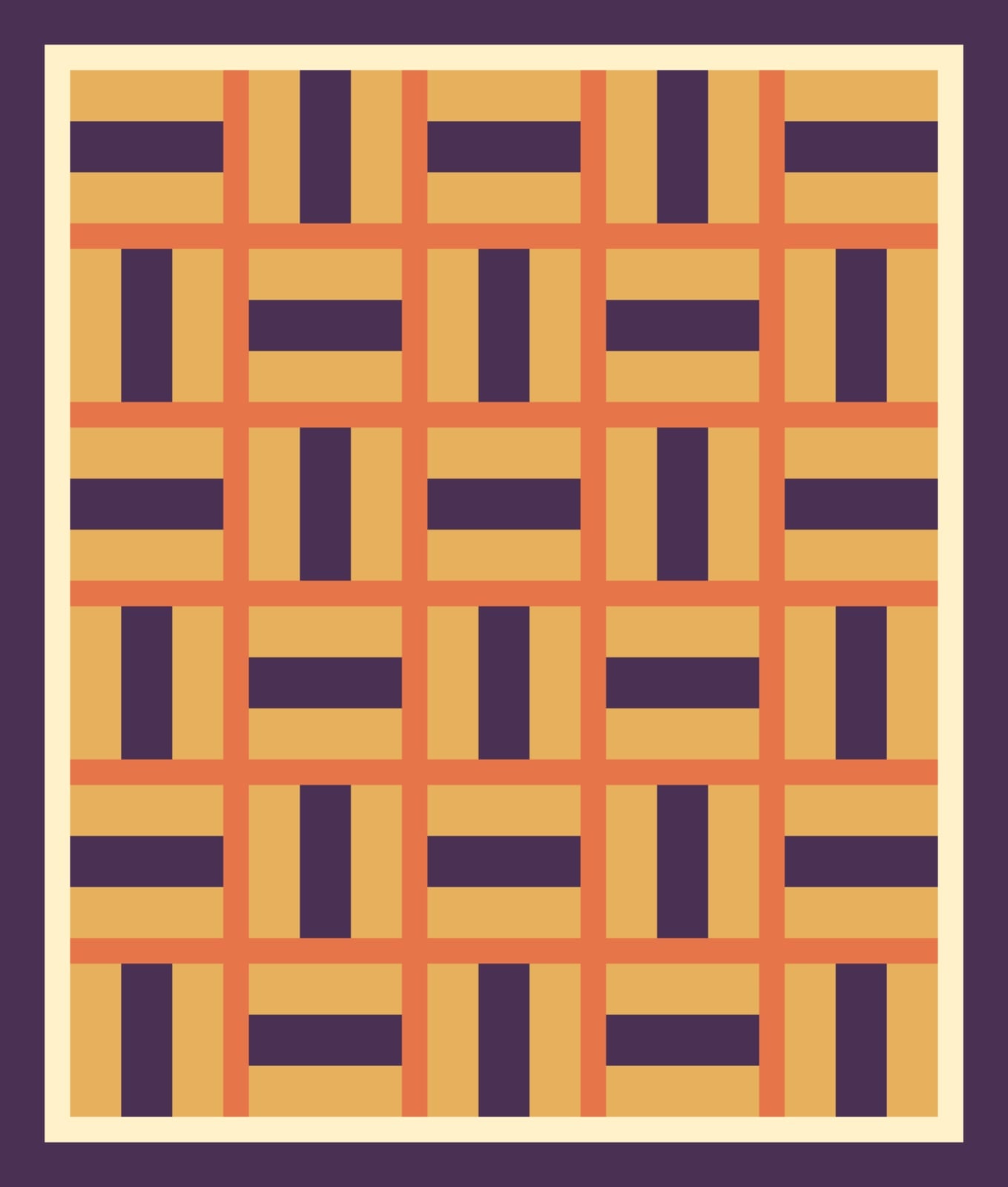 Thanksgiving Split Rails quilt by Candlewick Assembly