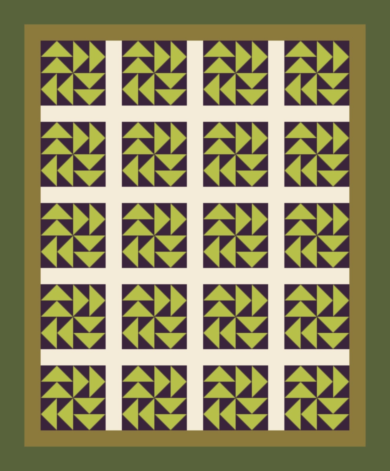 Foxfire Puzzle quilt by Nocturne Patchwork
