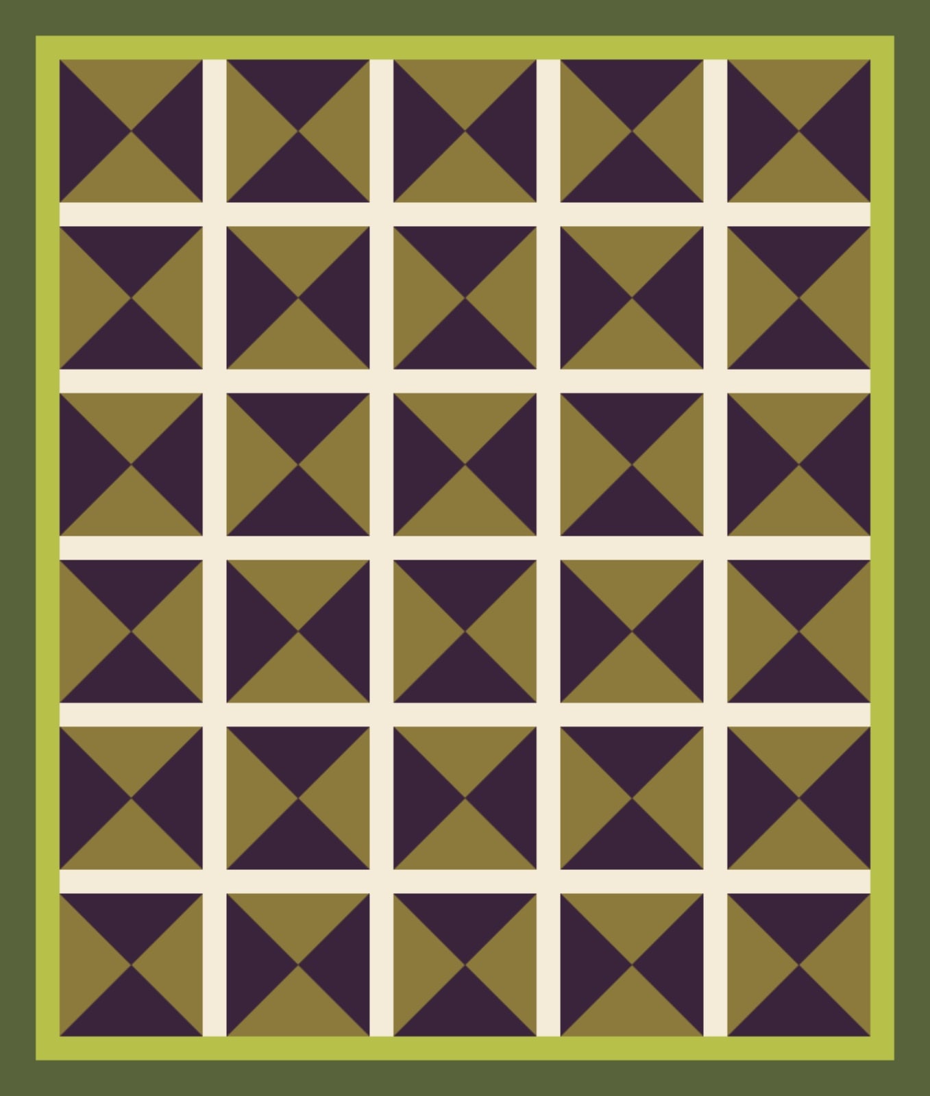 Ember Hourglass Night quilt by Nocturne Patchwork