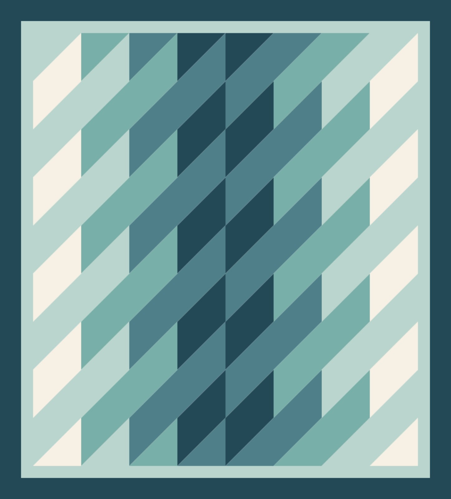 Shingle Steps quilt by Marlowe Field