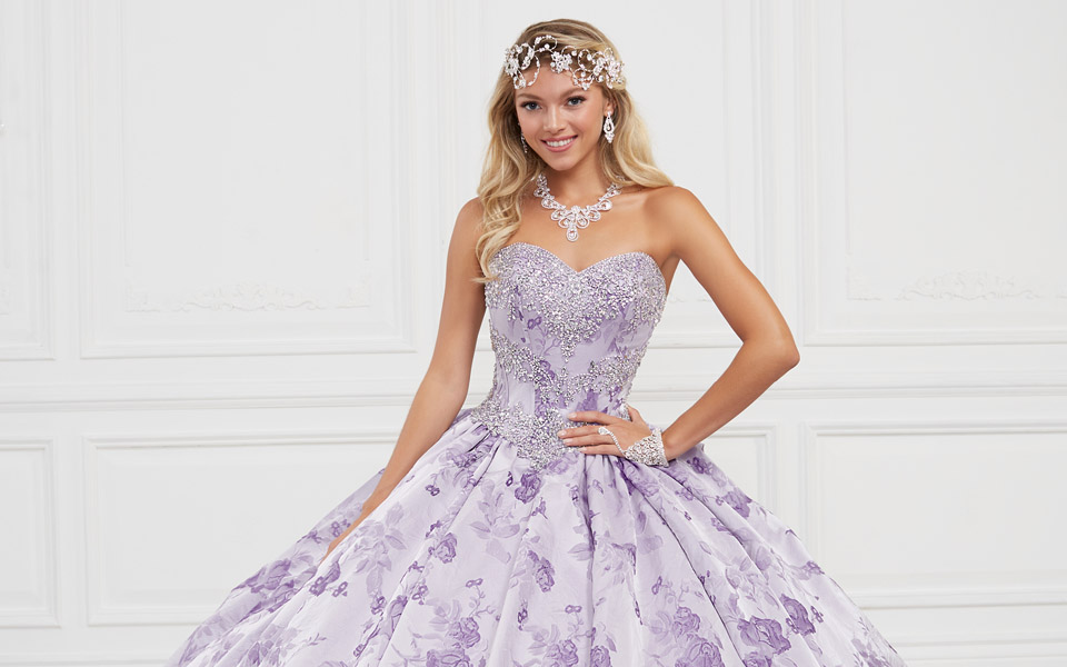 Beautiful Printed Dresses for your Quinceañera