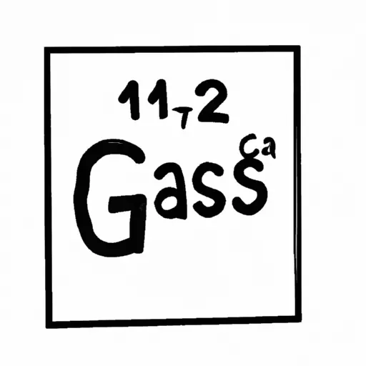 A picture of a gas in the periodic table