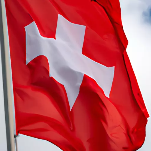 A picture of the Swiss flag