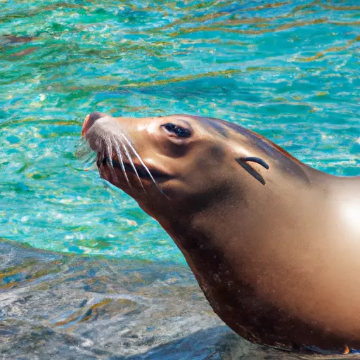 A picture of a sea mammal