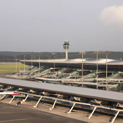 A picture of an international airport