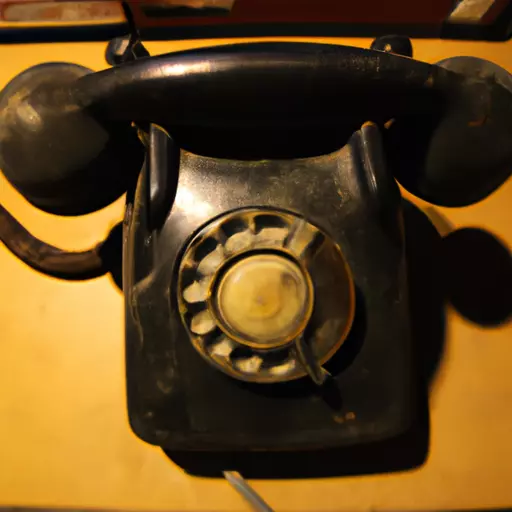 A picture of an old telephone