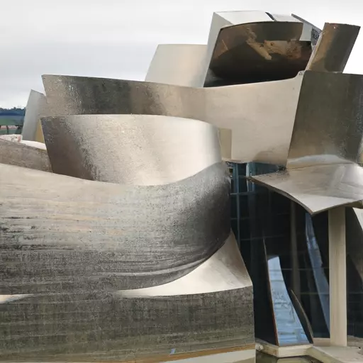 A picture of the Guggenheim Museum in Bilbao, Spain