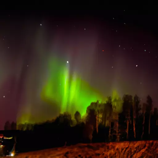 A picture of the northern lights