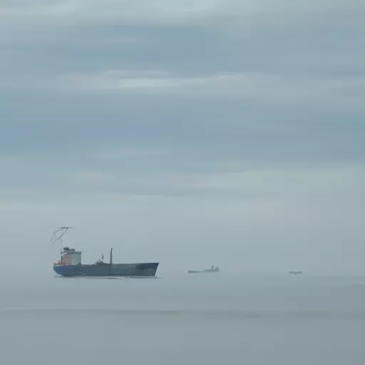 A picture of a ship at sea