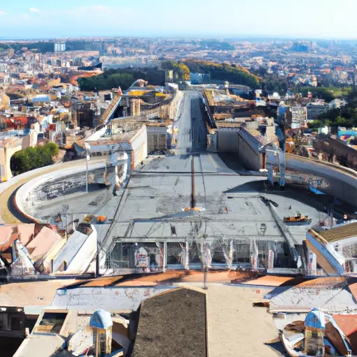 A picture of St. Peter's Square in Vatican City