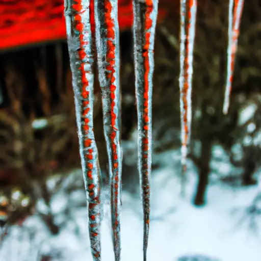 A picture of icicles