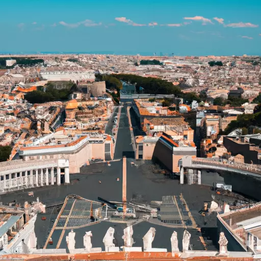 A picture of St. Peter's Square in Vatican City