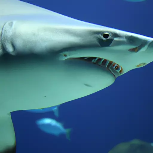 A picture of a shark in the ocean