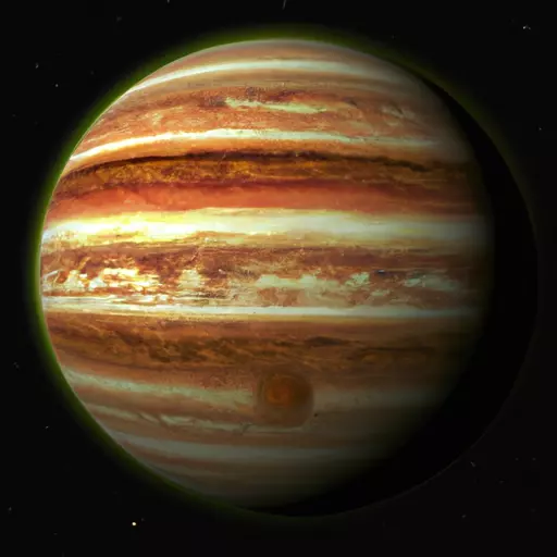 A picture of the planet Jupiter