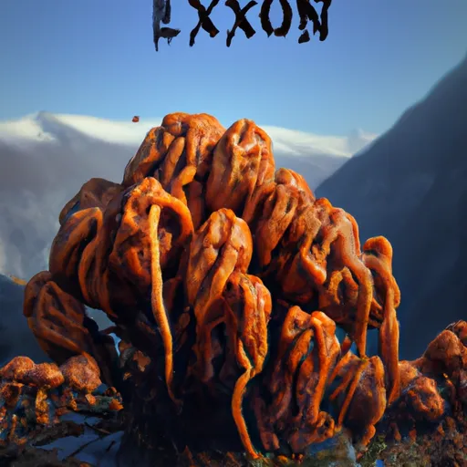 "Cordyceps fungus in Tibetan scenery, related to The Last of Us game"