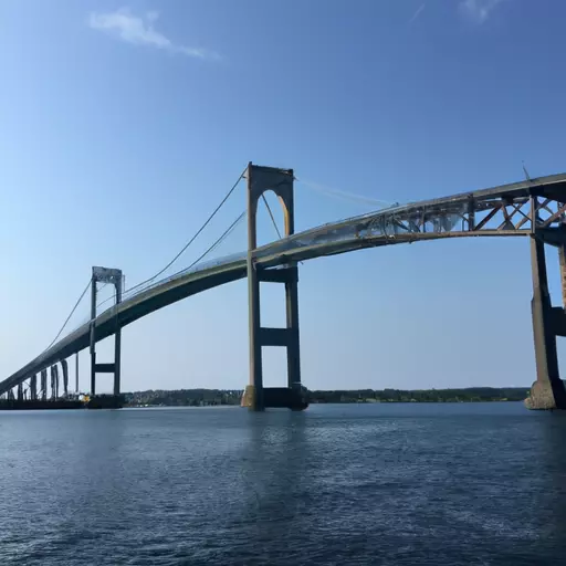 A picture of the Newport Bridge in Rhode Island