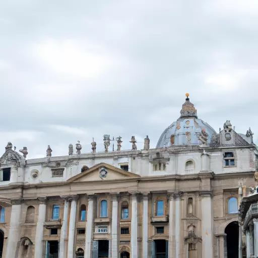 A picture of St. Peter's Basilica in Vatican City