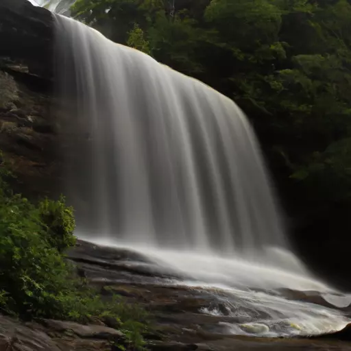 A picture of a misty waterfall