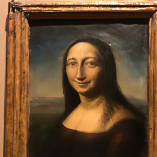 A picture of the Mona Lisa painting