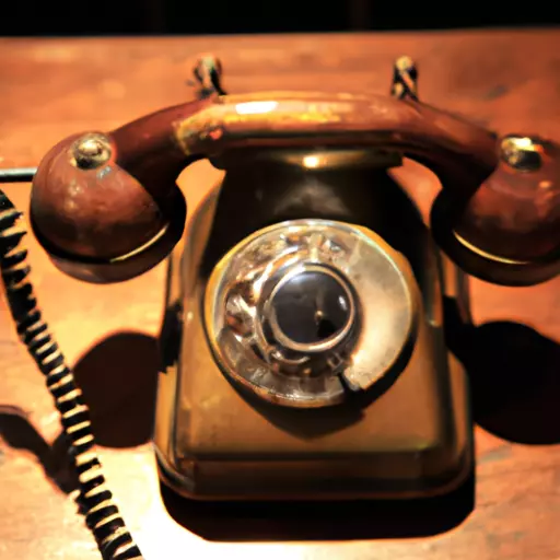 A picture of a vintage telephone