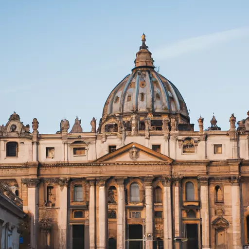 A picture of St. Peter's Basilica in Vatican City