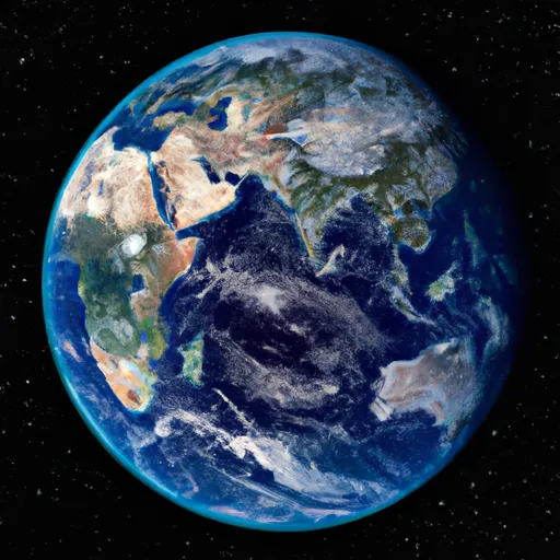 A picture of the planet Earth from space