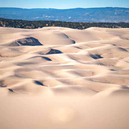 A picture of a vast sandy desert landscape