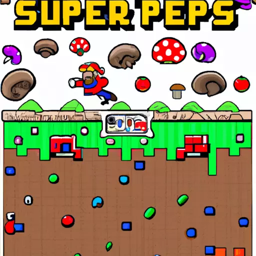 A picture of Super Mario Bros. game