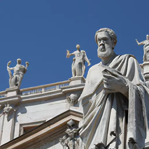 A picture of a statue in St. Peter's Square