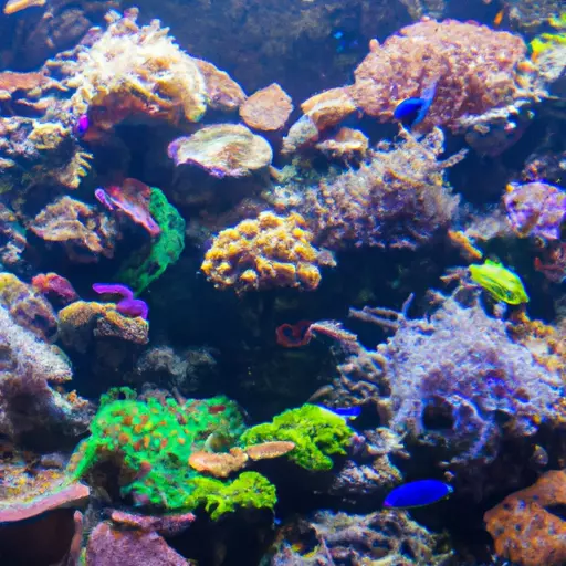 A picture of an underwater coral reef