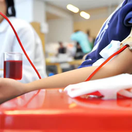 A picture of a blood donation center