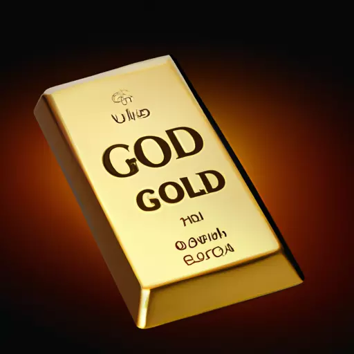 A picture of a gold bar