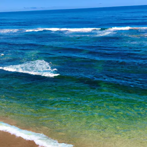 A picture of the ocean with waves