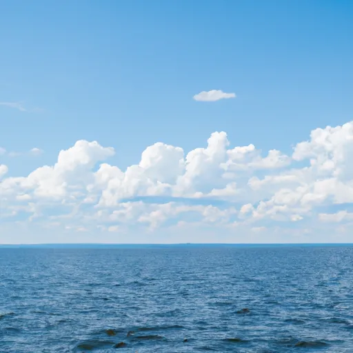 A picture of a vast, blue expanse of water