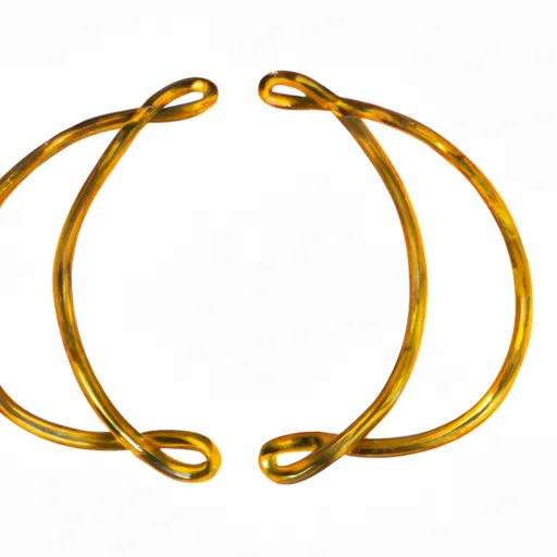 "Ancient Celtic gold torc on a white background"